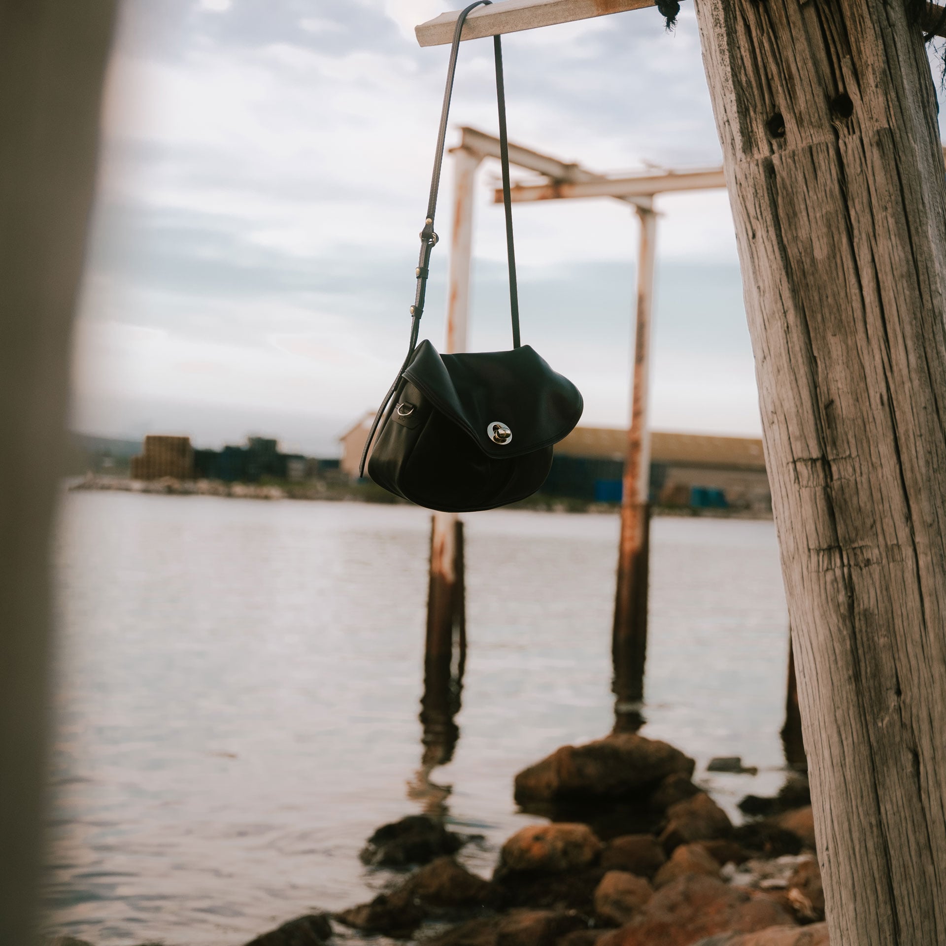 Soft Musette S Janice - Vert serpentine - sac à main femme
